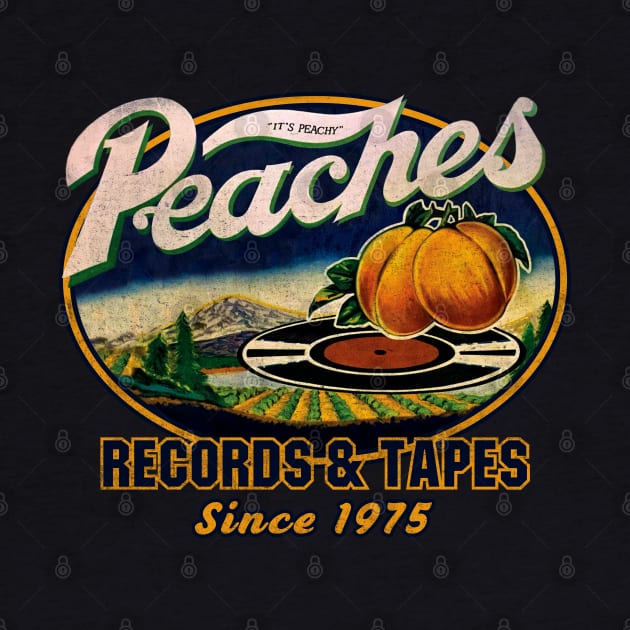 Peaches Records and Tapes 1975 Worn by Alema Art